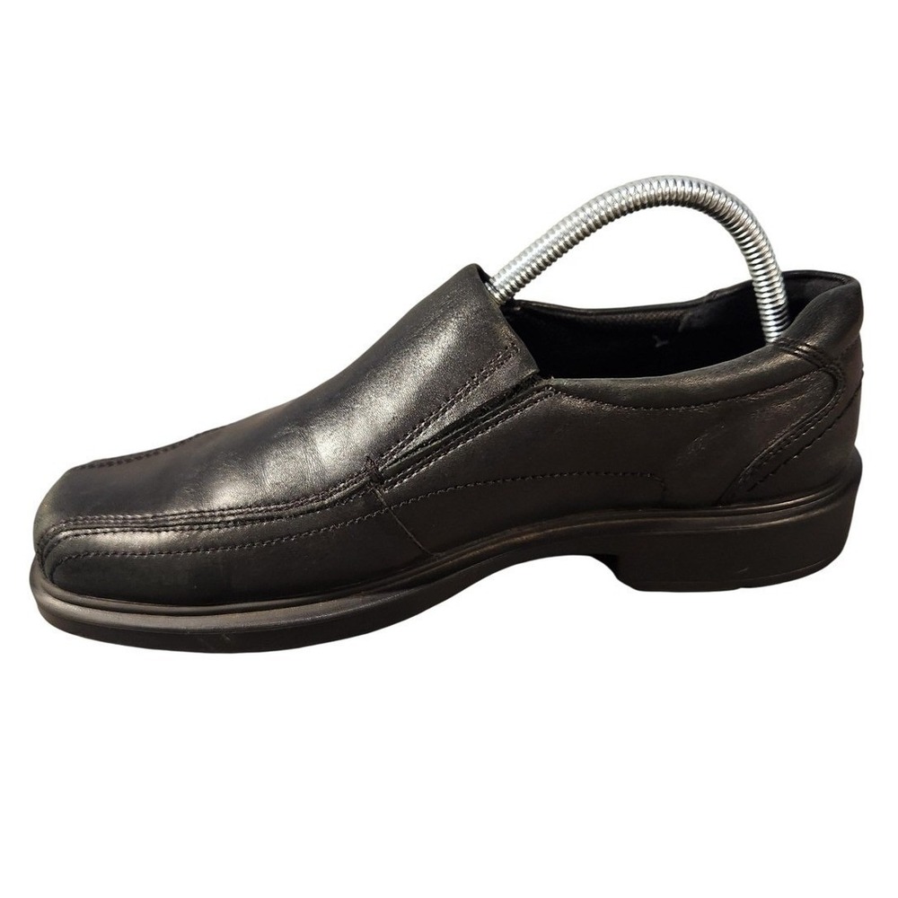 Ecco Shoes Mens Size 6.5 Black‎ Leather Slip On Dress Oxford Comfort Light